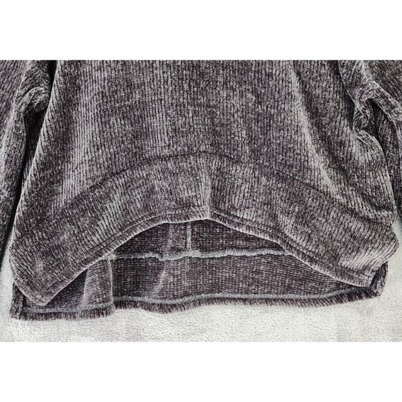 Gilligan & Omalley Hoodie Womens Medium Gray Cozy Sleep Long Sleeve Sweatshirt - Picture 7 of 10